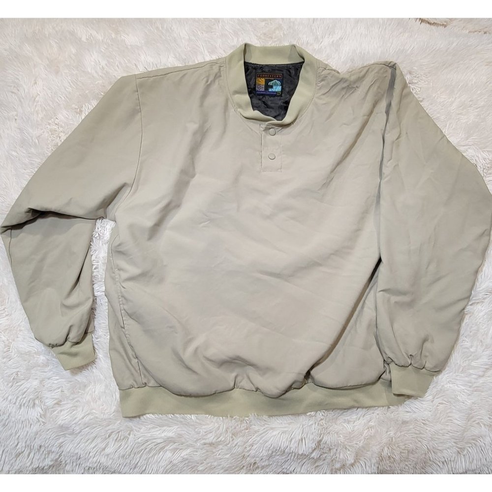 Forresters Men's Outerwear Windbreaker Pullover, Tan Size XXL